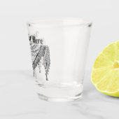 ケフィシーパレスチナのスカーフ伝統的ファブリック ショットグラス (右)