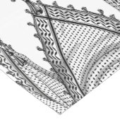 ケフィシーパレスチナのスカーフ伝統的ファブリック ショートテーブルランナー (コーナー)