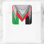 ケフィシーパレスチナのスカーフ伝統的ファブリック スクエアシール (バッグ)