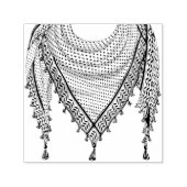 ケフィシーパレスチナのスカーフ伝統的ファブリック セルフインキングスタンプ (デザイン)