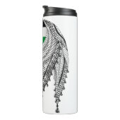 ケフィシーパレスチナのスカーフ伝統的ファブリック タンブラー (回転右)