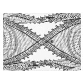 ケフィシーパレスチナのスカーフ伝統的ファブリック テーブルクロス (正面(横))