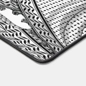 ケフィシーパレスチナのスカーフ伝統的ファブリック デスクマット (コーナー)