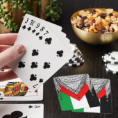 ケフィシーパレスチナのスカーフ伝統的ファブリック トランプ (インサイチュ)