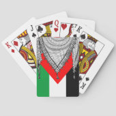 ケフィシーパレスチナのスカーフ伝統的ファブリック トランプ (裏面)