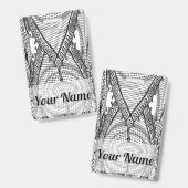 ケフィシーパレスチナのスカーフ伝統的ファブリック バッジ (表裏)