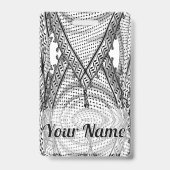 ケフィシーパレスチナのスカーフ伝統的ファブリック バッジ (裏面)