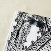 ケフィシーパレスチナのスカーフ伝統的ファブリック ビーチタオル (インサイチュ)