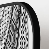 ケフィシーパレスチナのスカーフ伝統的ファブリック ピックルボールラケット (左詳細)