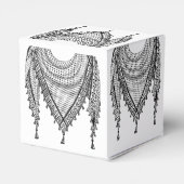 ケフィシーパレスチナのスカーフ伝統的ファブリック フェイバーボックス (裏面サイド)