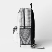 ケフィシーパレスチナのスカーフ伝統的ファブリック プリントバックパック (右)