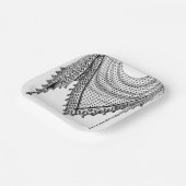 ケフィシーパレスチナのスカーフ伝統的ファブリック ペーパープレート (傾斜あり)