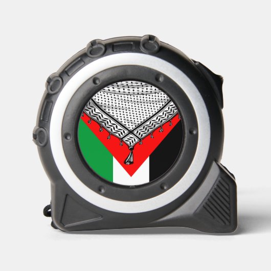 ケフィシーパレスチナのスカーフ伝統的ファブリック メジャー (正面)