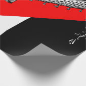 ケフィシーパレスチナのスカーフ伝統的ファブリック ラッピングペーパー (角)