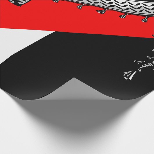 ケフィシーパレスチナのスカーフ伝統的ファブリック ラッピングペーパー (角)