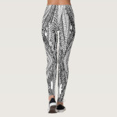 ケフィシーパレスチナのスカーフ伝統的ファブリック レギンス (裏面)