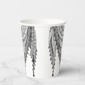 ケフィシーパレスチナのスカーフ伝統的ファブリック 紙コップ (右)