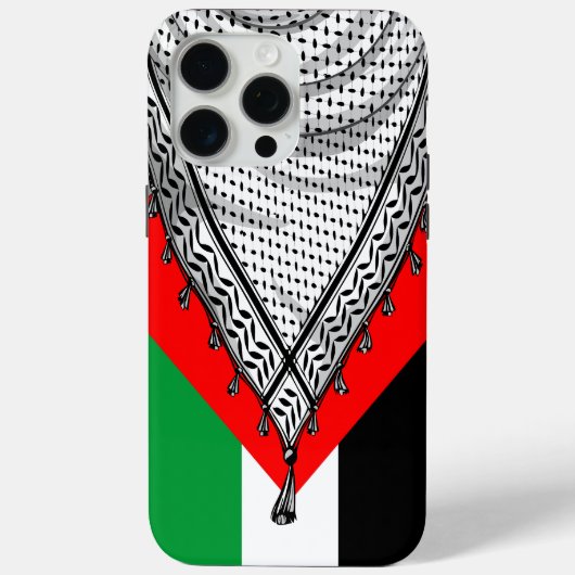 ケフィシーパレスチナのスカーフ伝統的ファブリック Case-Mate iPhoneケース (裏面)