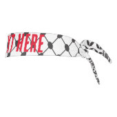 ケフィシーパレスティナ模様 タイヘッドバンド (回転90)