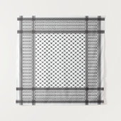 ケフィシーパレスティナ模様 タペストリー (正面(横))