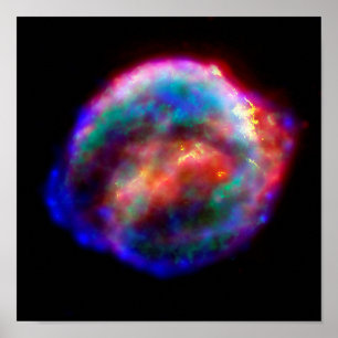 ケプラーの超新星残骸 NASA ハッブル宇宙写真 ポスター