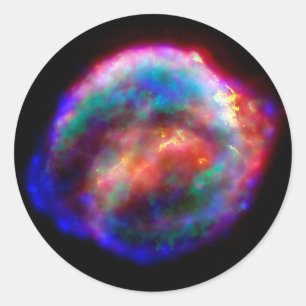 ケプラーの超新星残骸 NASA ハッブル宇宙写真 ラウンドシール