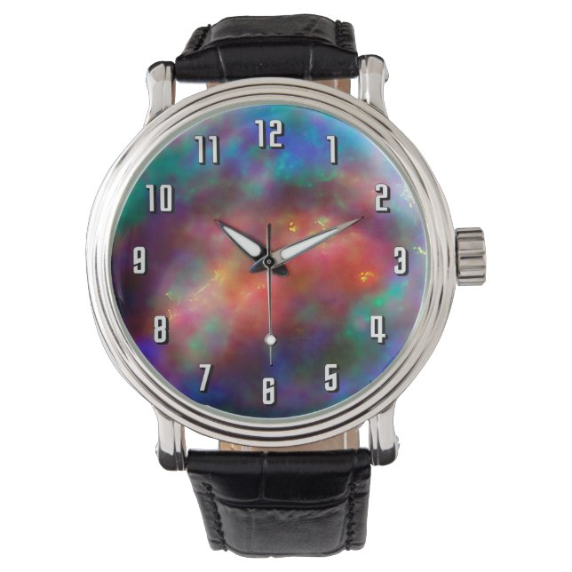 ケプラーの超新星残骸NASAハッブル宇宙写真 腕時計 (正面)