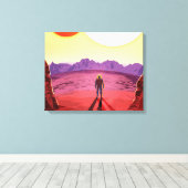 ケプラー宇宙旅行先プラネットアドベンチャー キャンバスプリント (インサイチュ (ウッドフロア))