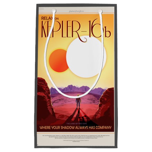 ケプラー宇宙旅行先プラネットアドベンチャー スモールペーパーバッグ (正面)