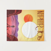 ケプラー宇宙旅行先プラネットアドベンチャー タペストリー (正面(横))