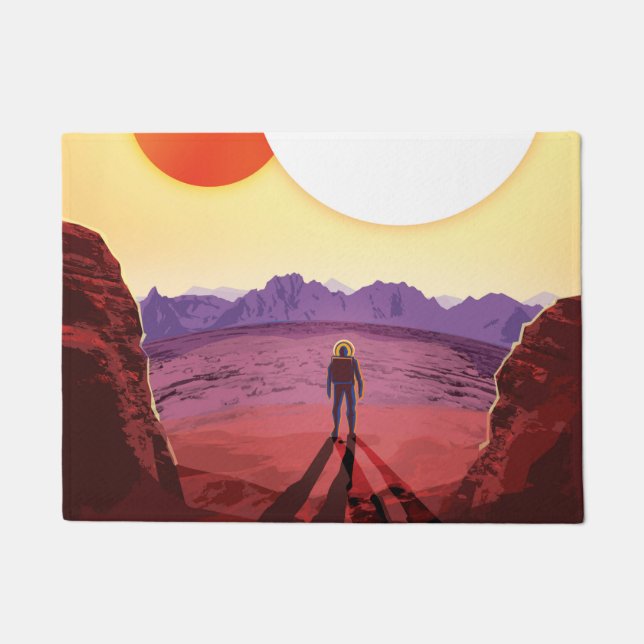 ケプラー宇宙旅行先プラネットアドベンチャー ドアマット (正面)