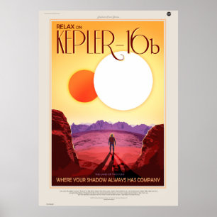 ケプラー宇宙旅行先プラネットアドベンチャー ポスター