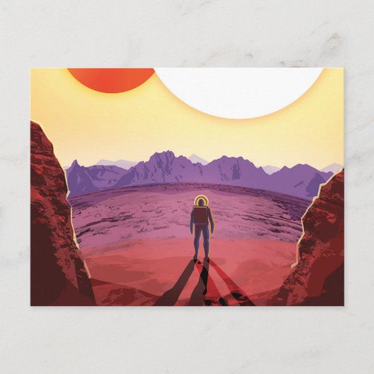 ケプラー宇宙旅行先プラネットアドベンチャー ポストカード (正面)