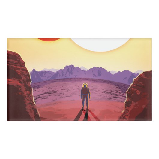 ケプラー宇宙旅行先プラネットアドベンチャー 名札 (正面)