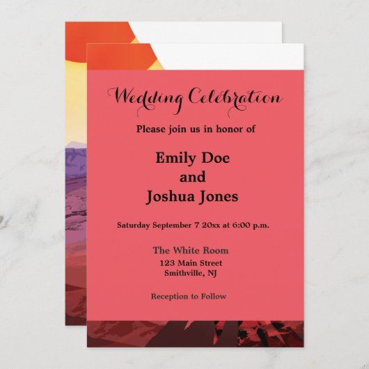 ケプラー宇宙旅行先プラネットアドベンチャー 招待状 (正面/裏面)