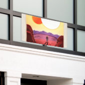 ケプラー宇宙旅行先プラネットアドベンチャー 横断幕 (ビルの外側)