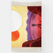 ケプラー宇宙旅行先プラネットアドベンチャー 横断幕 (縦)