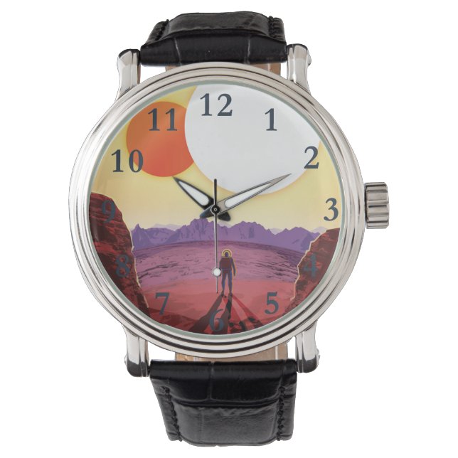 ケプラー宇宙旅行先プラネットアドベンチャー 腕時計 (正面)