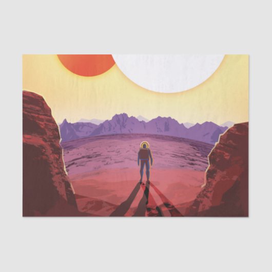 ケプラー宇宙旅行先プラネットアドベンチャー 薄葉紙 (正面)