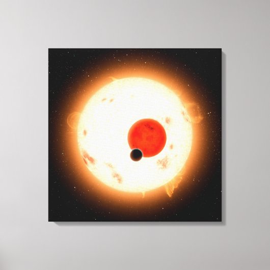 ケプラー16システム。 キャンバスプリント (正面)