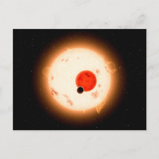 ケプラー16システム。 ポストカード (正面)