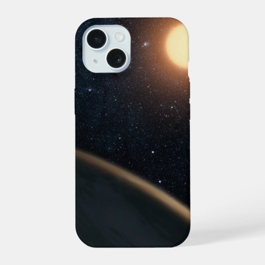 ケプラー16bを描いたアーティストの概念図 iPhone 15ケース (裏面)