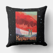 ケプラー186fここで草はアルウェイレッド クッション (裏面)