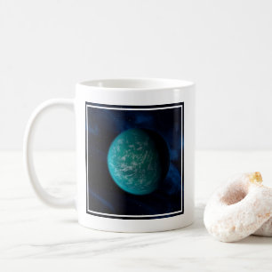 ケプラー22b、太陽系外惑星。 コーヒーマグカップ
