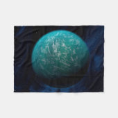 ケプラー22b、太陽系外惑星。 フリースブランケット (正面(横))