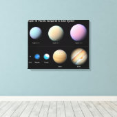 ケプラー51を周回する3つの巨大な惑星 キャンバスプリント (インサイチュ (ウッドフロア))