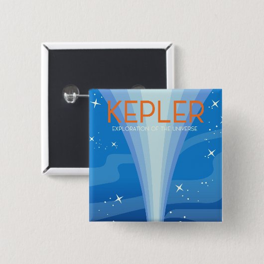 ケプラー – 宇宙の探索 缶バッジ (正面&裏面)