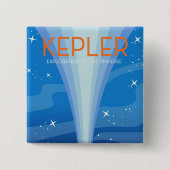 ケプラー – 宇宙の探索 缶バッジ (正面)