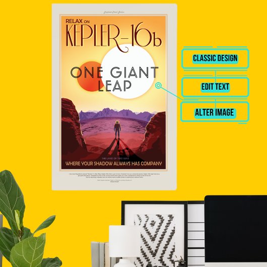 ケプラー–16b -宇宙観光 ポスター