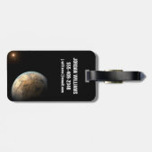 ケプラー–186f遠くの星を周回。 ラゲッジタグ (裏面横)